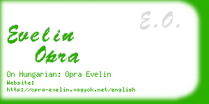 evelin opra business card